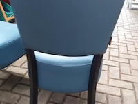 Eetkamerstoelen ( horeca stoelen - lederen zitting - 6 stuks - afbeelding 6 van  6