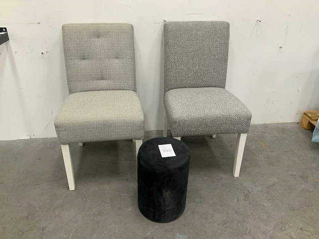 Eetkamerstoelen met poef - afbeelding 2 van  6