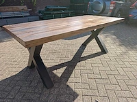 Eetkamertafel 180cm x-poot - afbeelding 8 van  12