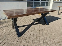 Eetkamertafel 200cm x poot - afbeelding 1 van  12