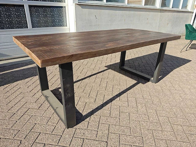 Eetkamertafel 220 cm u poot - afbeelding 1 van  12