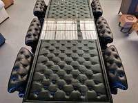 Eetkamertafel chesterfield, caleb, bruin - afbeelding 2 van  3