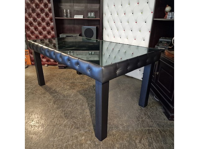 Eetkamertafel chesterfield, caleb, zwart - afbeelding 1 van  7