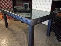 Eetkamertafel chesterfield, caleb, zwart - afbeelding 1 van  7