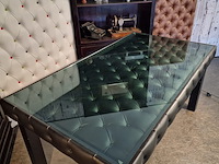 Eetkamertafel chesterfield, caleb, zwart - afbeelding 2 van  7