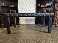 Eetkamertafel chesterfield, caleb, zwart - afbeelding 4 van  7