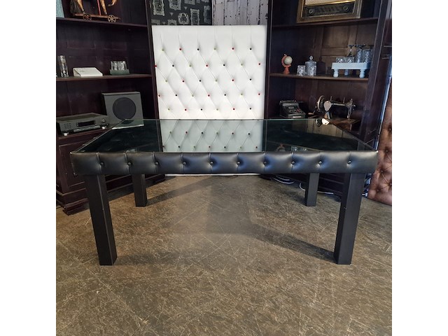 Eetkamertafel chesterfield, caleb, zwart - afbeelding 5 van  7