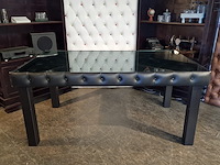 Eetkamertafel chesterfield, caleb, zwart - afbeelding 5 van  7