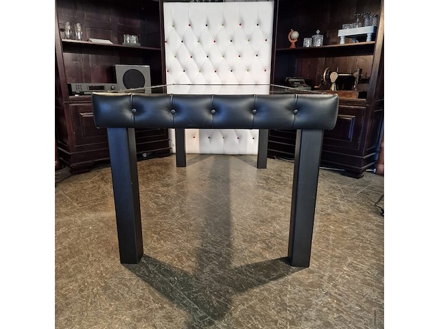 Eetkamertafel chesterfield, caleb, zwart - afbeelding 7 van  7