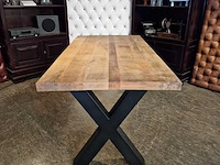 Eetkamertafel chesterfield, chesterfield, bruin - afbeelding 1 van  3