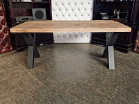 Eetkamertafel chesterfield, chesterfield, bruin - afbeelding 2 van  3