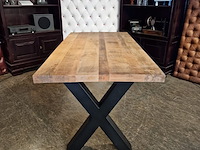 Eetkamertafel chesterfield, chesterfield, bruin - afbeelding 3 van  3