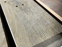 Eetkamertafel "driftwood" 270 cm met glasplaat - afbeelding 3 van  11