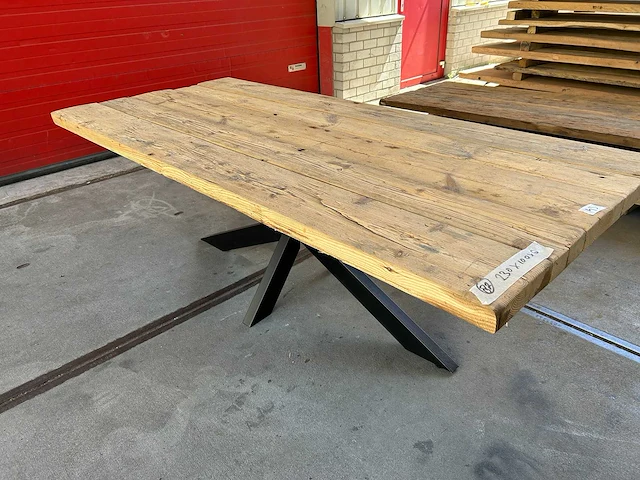 Eetkamertafel grenen (230 x 100) - afbeelding 2 van  4