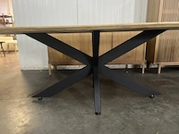 Eetkamertafel mango deens ovaal met spinpoot, by fonq - afbeelding 6 van  8