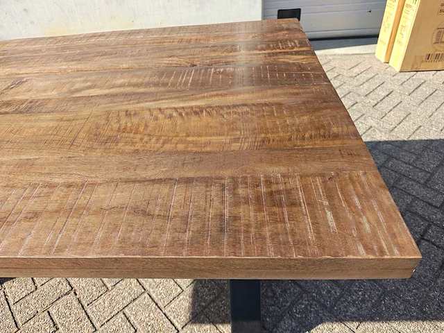 Eetkamertafel mango zonder poten 220 cm - afbeelding 3 van  6