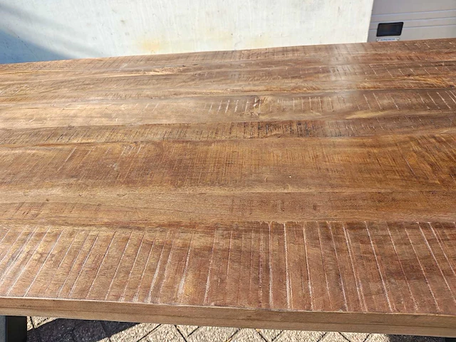 Eetkamertafel mango zonder poten 220 cm - afbeelding 2 van  6