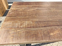 Eetkamertafel mango zonder poten 220 cm - afbeelding 4 van  6