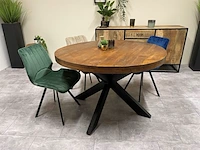 Eetkamertafel mangohout, bruin, 2024 - afbeelding 1 van  3