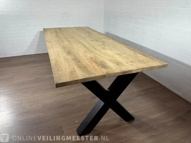 Eetkamertafel – mangohout – x – poot - afbeelding 2 van  7