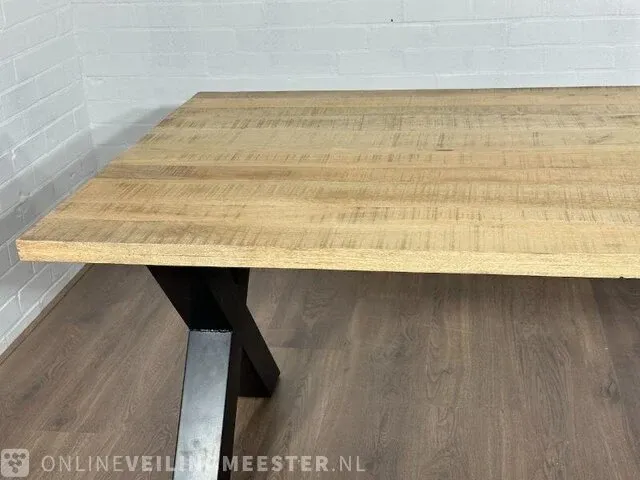 Eetkamertafel – mangohout – x – poot - afbeelding 7 van  7