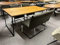 Eetkamertafel met 2 stoelen en bank - afbeelding 5 van  11
