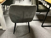 Eetkamertafel met 4 stoelen 60x57x82cm, zithoogte 47cm, tafel heeft 2x lade aan de kopse kant. - afbeelding 4 van  13