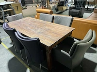 Eetkamertafel met 6 stoelen - afbeelding 1 van  4
