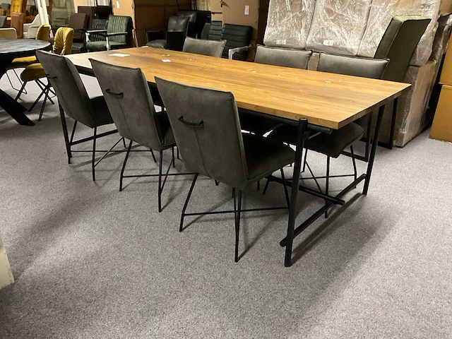 Eetkamertafel met 6 stoelen - afbeelding 3 van  10