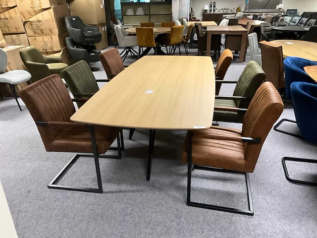 Eetkamertafel met 6 stoelen - afbeelding 3 van  10