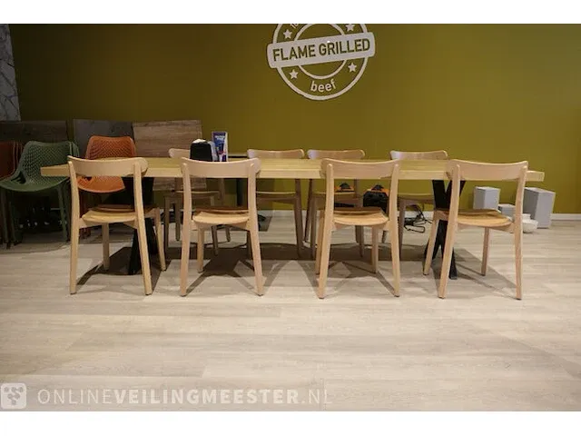 Eetkamertafel met 8x stoel - afbeelding 3 van  10
