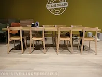 Eetkamertafel met 8x stoel - afbeelding 3 van  10
