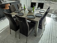 Eetkamertafel met stoelen - afbeelding 1 van  7