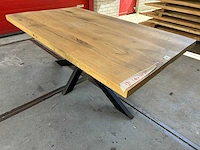 Eetkamertafel oud eiken (180 x 105) - afbeelding 2 van  4