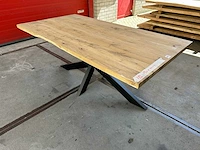 Eetkamertafel oud eiken (190 x 100) - afbeelding 2 van  4