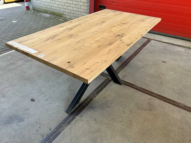 Eetkamertafel oud eiken (190 x 100) - afbeelding 3 van  4