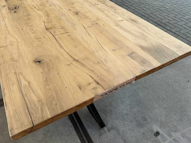 Eetkamertafel oud eiken (190 x 100) - afbeelding 4 van  4