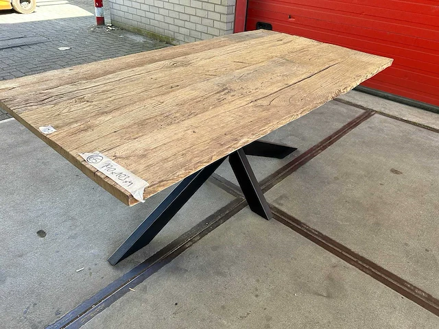 Eetkamertafel oud eiken (190 x 103) - afbeelding 3 van  5