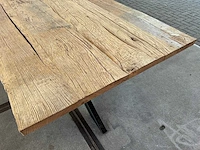 Eetkamertafel oud eiken (190 x 103) - afbeelding 4 van  5