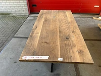 Eetkamertafel oud eiken (200 x 100) - afbeelding 1 van  5