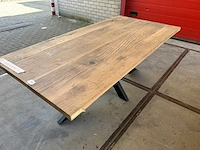 Eetkamertafel oud eiken (200 x 100) - afbeelding 3 van  5