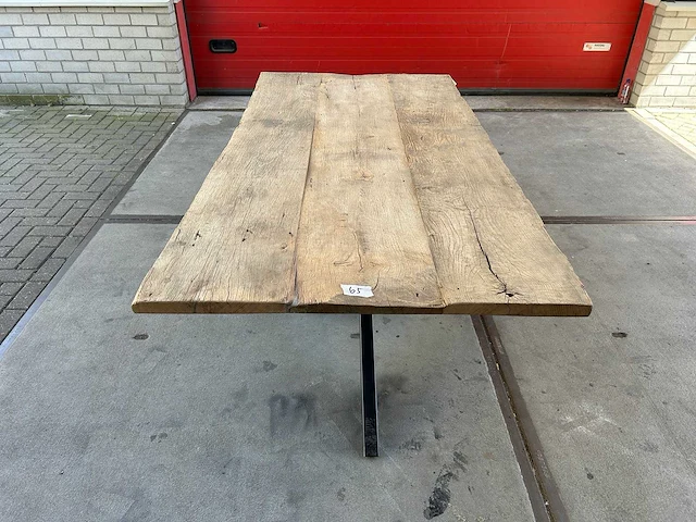Eetkamertafel oud eiken (200 x 100) - afbeelding 1 van  5
