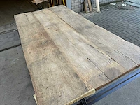Eetkamertafel oud eiken (200 x 100) - afbeelding 4 van  5