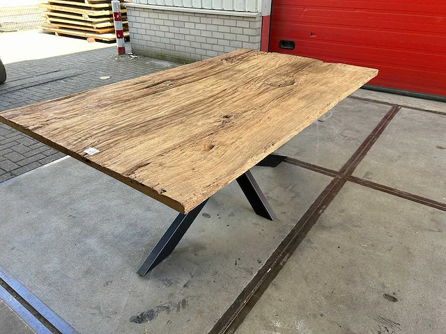 Eetkamertafel oud eiken (200 x 114) - afbeelding 3 van  4