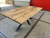 Eetkamertafel oud eiken (200 x 114) - afbeelding 3 van  4