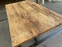 Eetkamertafel oud eiken (200 x 114) - afbeelding 4 van  4