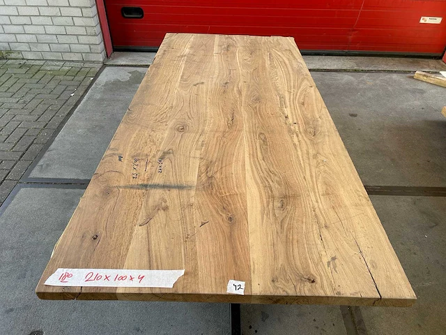 Eetkamertafel oud eiken (210 x 100) - afbeelding 1 van  4