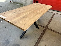 Eetkamertafel oud eiken (210 x 100) - afbeelding 2 van  4