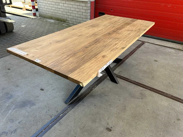Eetkamertafel oud eiken (210 x 100) - afbeelding 3 van  5