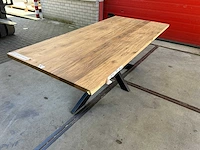 Eetkamertafel oud eiken (210 x 100) - afbeelding 3 van  5